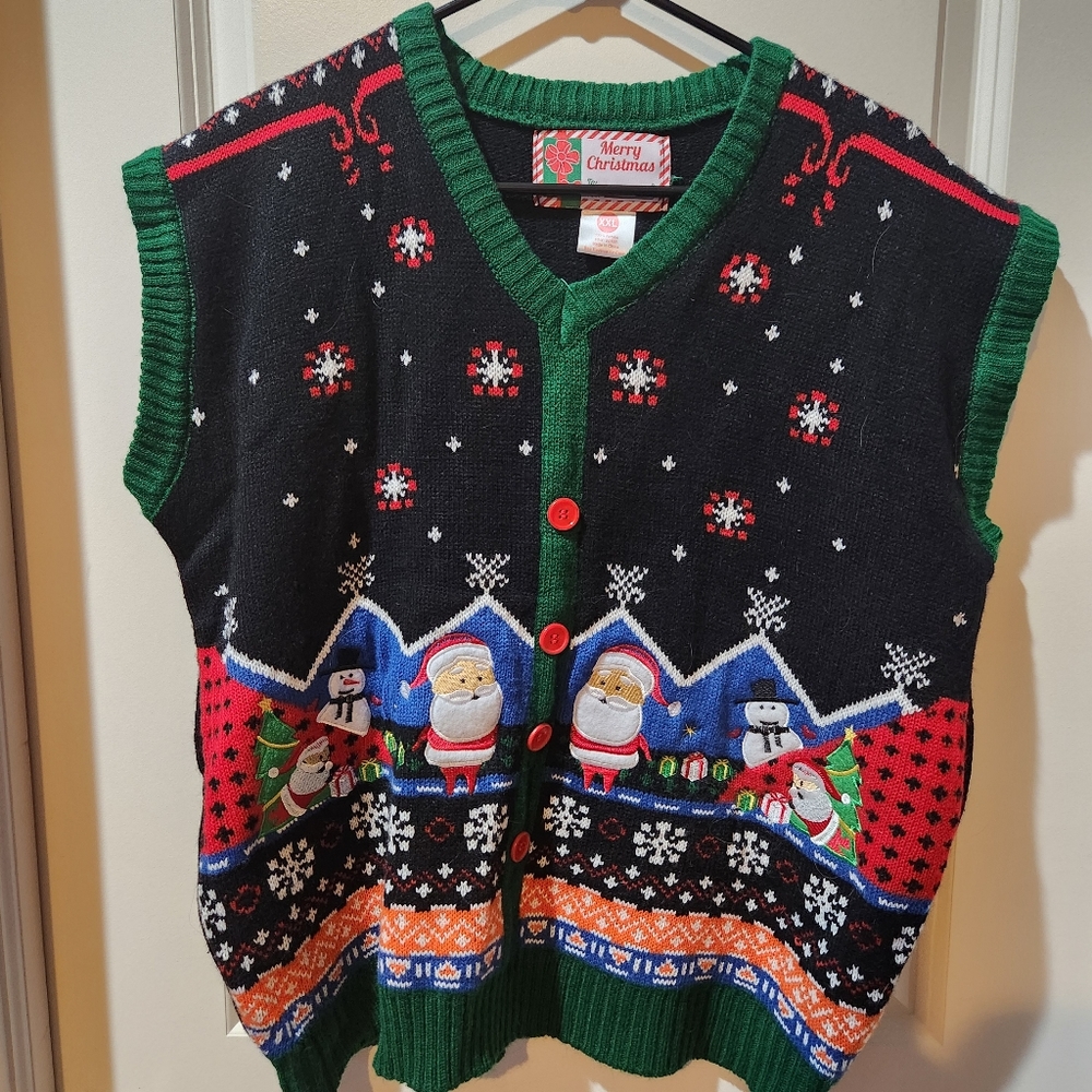 Christmas sweater vest, XXL